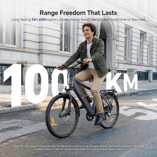 Bicicleta eletrica Touroll J2 7 Velocidades Shimano Cinzenta