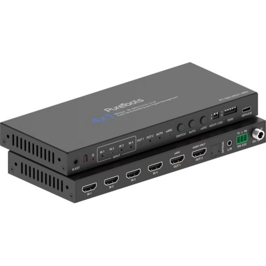 Commutateur HDMI Purelink PT-SW-HD41-48G 4 entrées 2 sorties 8K 60 Hz