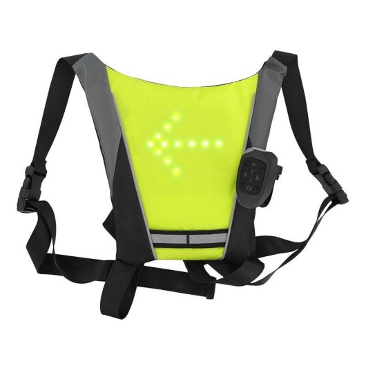 Chaleco de seguridad T'nB Urban Moov con LED y mando a distancia Amarillo/Negro