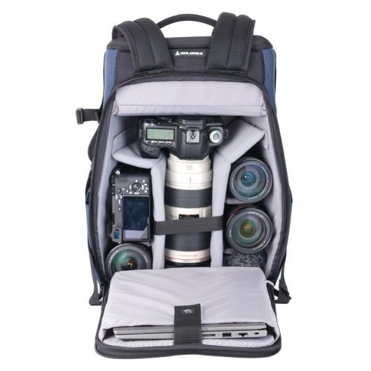 Mochila para camera Vanguard Vesta Aspire 45NV Azul DSLR Mirrorless 14