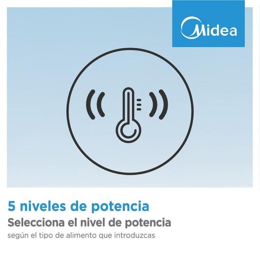 Microondes Midea MM20CF2E 20 litres Contrôle mécanique 5 niveaux cuisson