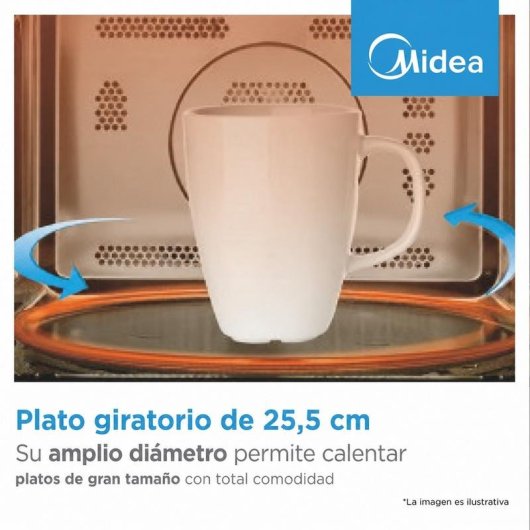 Microondes Midea MM20CF2E 20 litres Contrôle mécanique 5 niveaux cuisson
