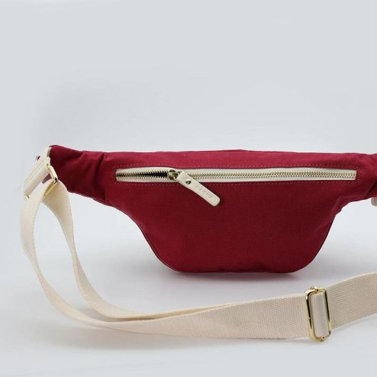 Sac banane CASYX FNP-M-CL-0003 coton biologique rouge Toscane