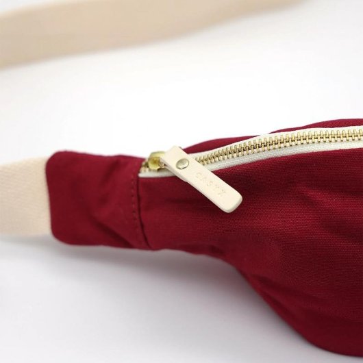 Sac banane CASYX FNP-M-CL-0003 coton biologique rouge Toscane