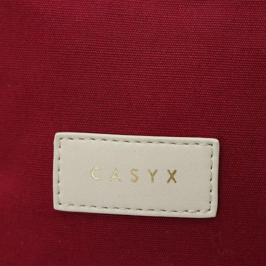 Sac banane CASYX FNP-M-CL-0003 coton biologique rouge Toscane