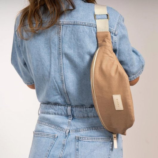 Sac banane CASYX FNP-M-CL-0004 Coton biologique couleur sable