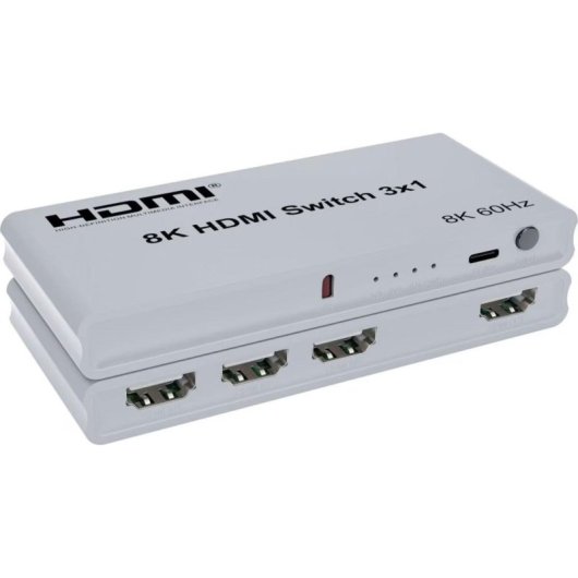 Commutateur HDMI PremiumCord 3:1 télécommande 8K@60Hz 4K@144Hz