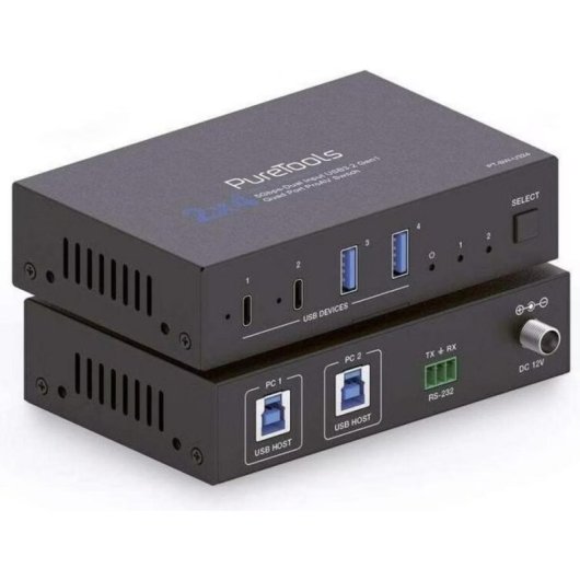 Commutateur USB Purelink PT-SW-U324 2x4 USB-A/B/C