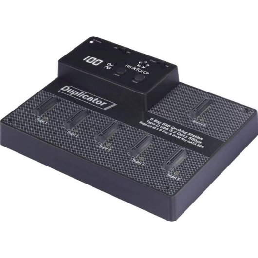 Kopiestation Renkforce RF-6BDS-350 6 Einschübe M.2 SATA USB-C schnell
