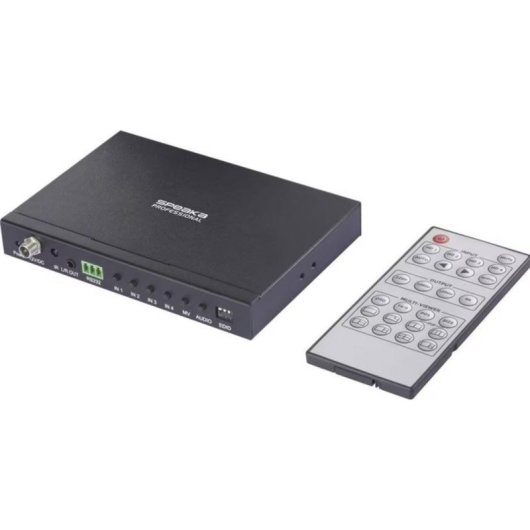 Switch HDMI SpeaKa Professional SP-13596616 4x1 Quad Multiviewer con mando y 8 modos