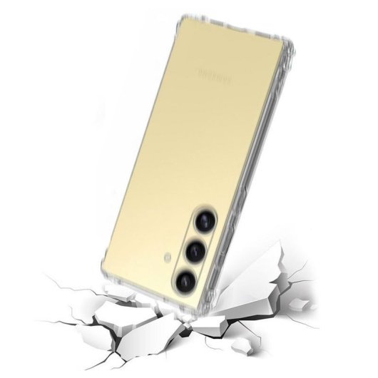 Funda para móvil Akashi ALTCS25FEAG TPU Transparent mit verstärkten Ecken für Galaxy S25 FE