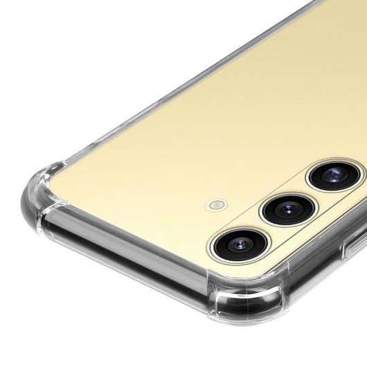 Funda para móvil Akashi ALTCS25FEAG TPU Transparent mit verstärkten Ecken für Galaxy S25 FE