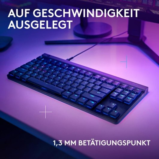 Tastiera Logitech G G515 TKL meccanica RGB switches GL tattili tedesco QWERTZ