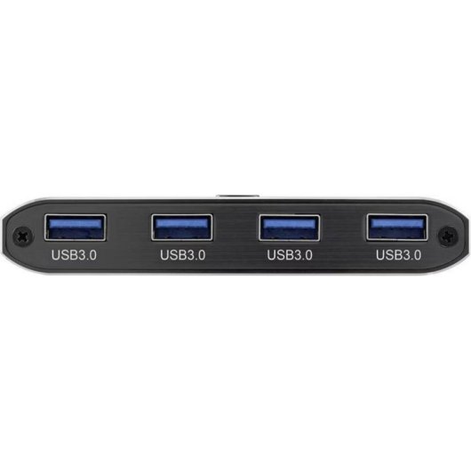 Conmutador USB SpeaKa Professional 2 puertos USB-C a 4 USB-A 3.0 con cable 1 m