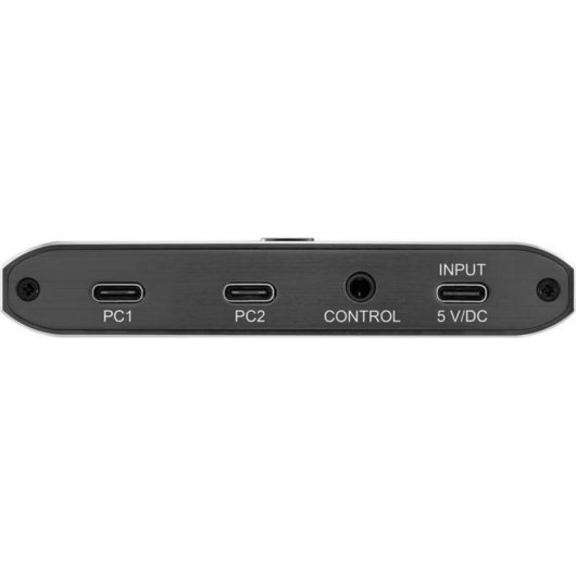 Conmutador USB SpeaKa Professional 2 puertos USB-C a 4 USB-A 3.0 con cable 1 m