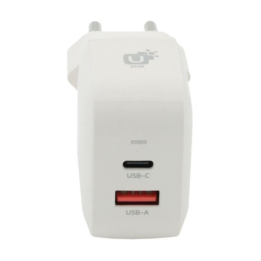 Chargeur mural INOVU ICU1A1C35WG USB-C 35W GaN compact blanc