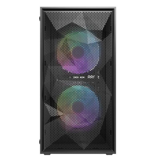 Caja mini torre Darkflash M305 Mesh negro con frontal de malla y ventana de cristal templado