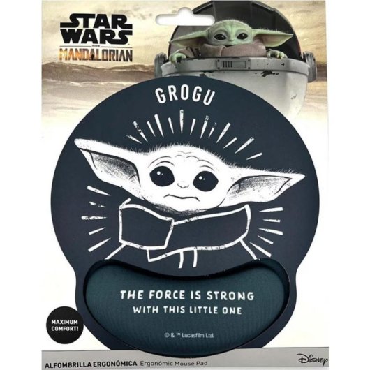 Tapete de rato ergonomico Wondee Grogu Yoda XXL Star Wars