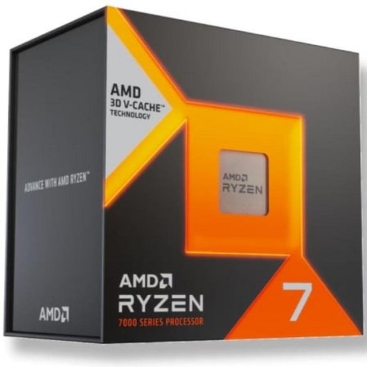 Procesador AMD Ryzen 7 7700X3D 8 núcleos 4 GHz base 4,5 GHz turbo 3D V-Cache