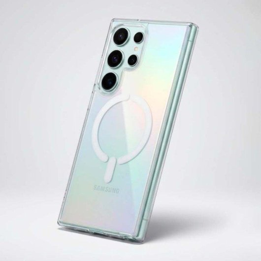 Funda para móvil La Casa de las Carcasas Purpurina Compatible con MagSafe para Samsung Galaxy S26 Ultra