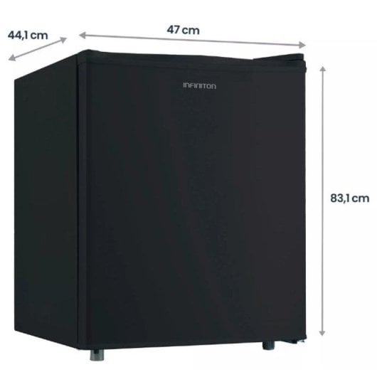 Congelador vertical Infiniton CV-33L5NDC 33L Defrost D negro 51 cm