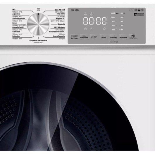 Lavasecadora Infiniton 8 kg A/D WSD-A85e con motor inverter y vapor care