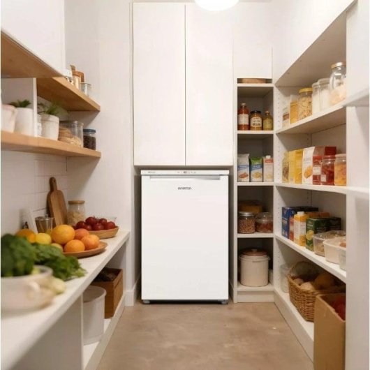 Congelador vertical Infiniton CV-87L8BDT 87L, clase energética D, Total No Frost, 3 cajones Freezer Box, control digital interior