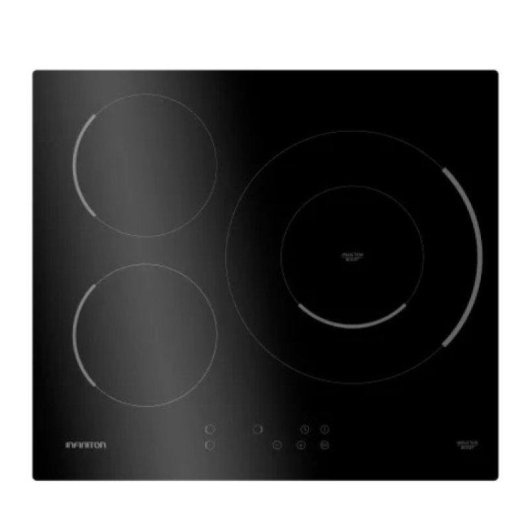 Placa de Inducción Infiniton IND3BK8S3 3 Zonas 7400W Negro