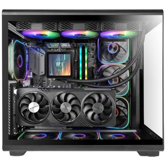 ATX Gehaeuse Mars Gaming MC-REVPRO LCD 4,3 ARGB