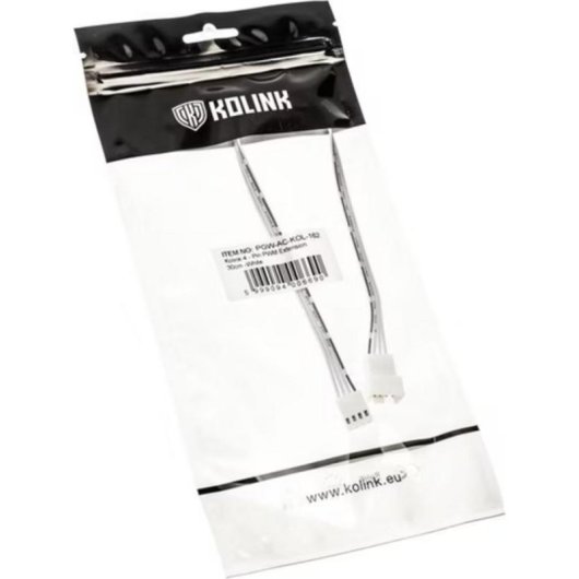 Cable d extension PWM Kolink 30 cm 4 broches blanc