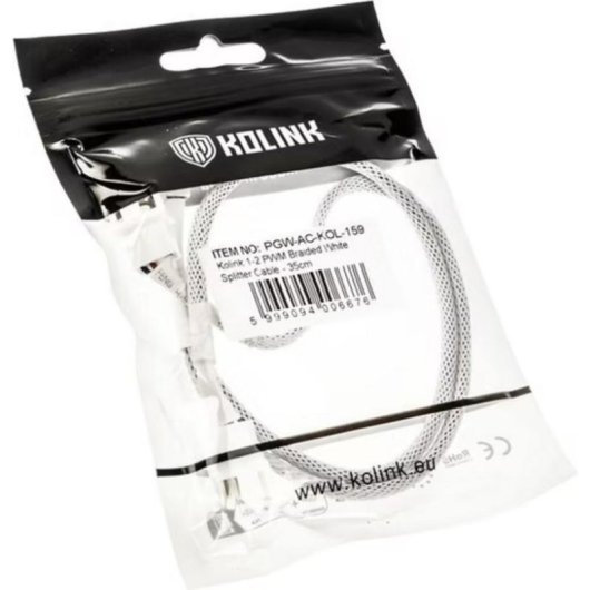 Cable interno PWM Kolink 4 pines 35 cm Blanco