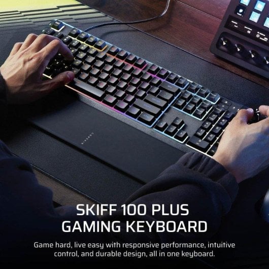 Tastatur Corsair SKIFF 100 PLUS Membran RGB 10 Zonen mit programmierbaren G-Tasten
