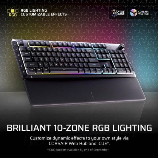 Tastatur Corsair SKIFF 100 PLUS Membran RGB 10 Zonen mit programmierbaren G-Tasten