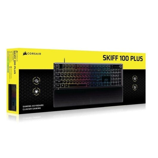 Tastatur Corsair SKIFF 100 PLUS Membran RGB 10 Zonen mit programmierbaren G-Tasten