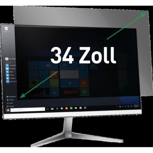 Leitz Blickschutzfolie 34 Zoll 21:9 Anti-Reflex Blaulicht