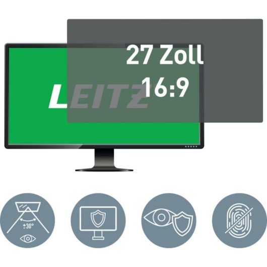Sichtschutzfilter Leitz 27 Zoll 16:9 Anti-Reflex Blaulichtfilter