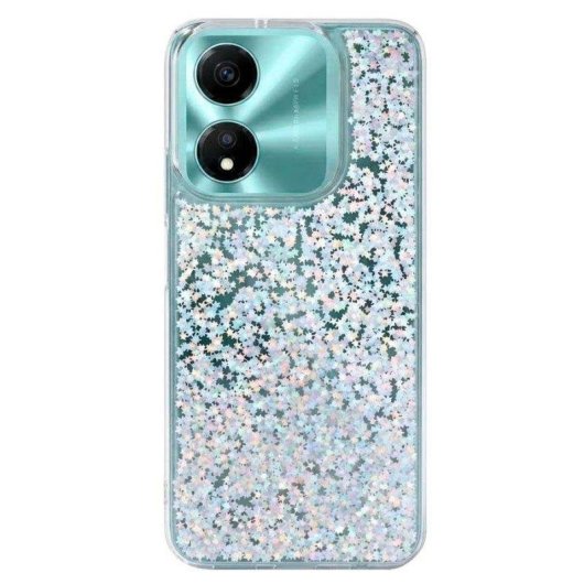 Funda para móvil La Casa de las Carcasas Glitter Premium Silicona TPU Transparente para Honor X5c Plus