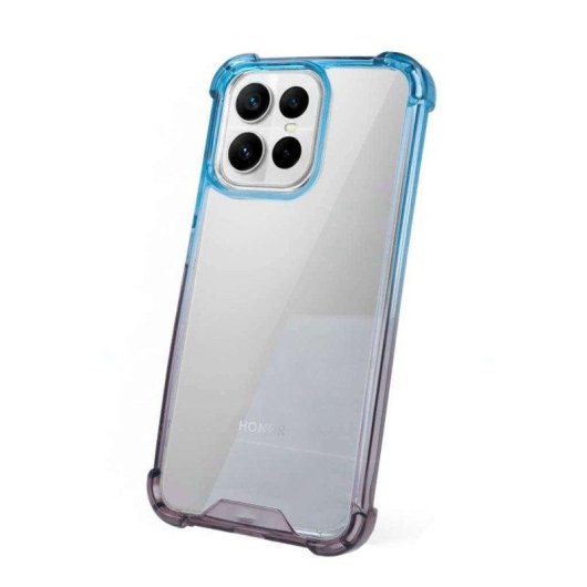 Custodia Bumper Rinforzata Silicone Flessibile Design Degradato per Honor X7d
