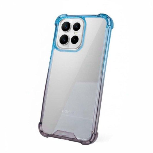 Custodia Bumper Rinforzata Silicone Flessibile Design Degradato per Honor X7d