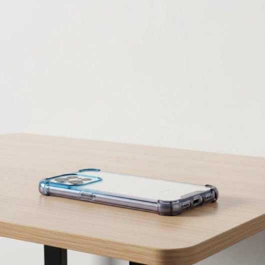 Custodia Bumper Rinforzata Silicone Flessibile Design Degradato per Honor X7d
