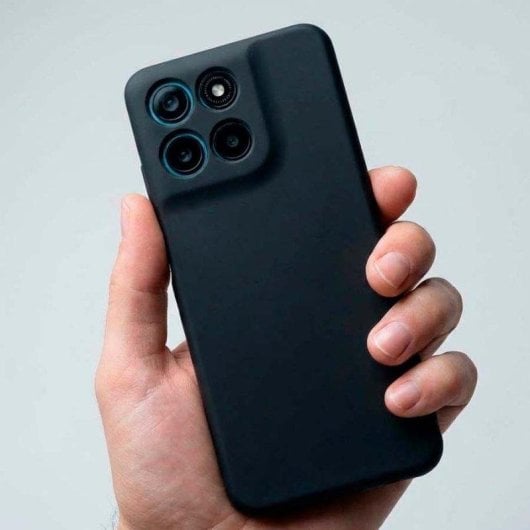 Hülle Ultra Weich La Casa de las Carcasas Schwarz für Motorola Moto G57 Power