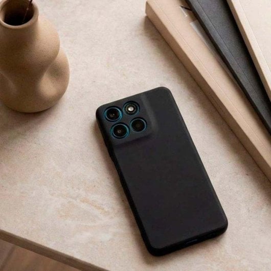 Hülle Ultra Weich La Casa de las Carcasas Schwarz für Motorola Moto G57 Power