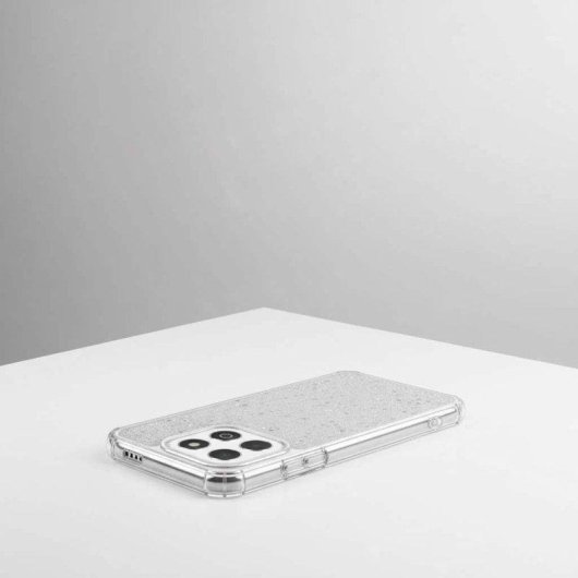 Custodia per cellulare La Casa de las Carcasas Glitter Premium TPU trasparente per Honor X7d