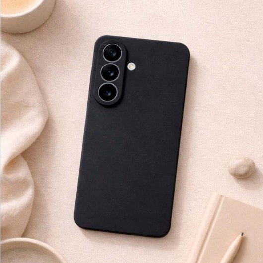 Funda para móvil La Casa de las Carcasas Ultra Suave Silicona Flexible Negra para Samsung Galaxy S26