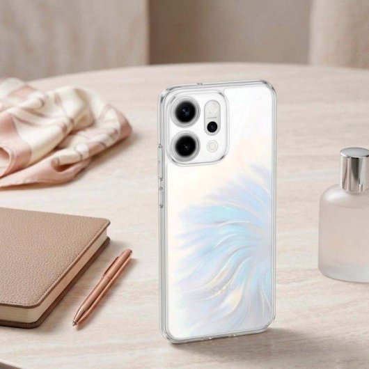 Transparente Antiyellow Hülle La Casa de las Carcasas für Oppo Reno 14