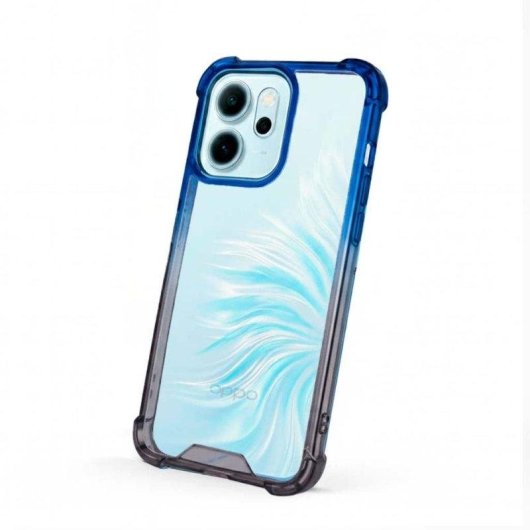 Bumper Hülle Verstärkt Farbverlauf Flexibles Silikon für Oppo Reno 14