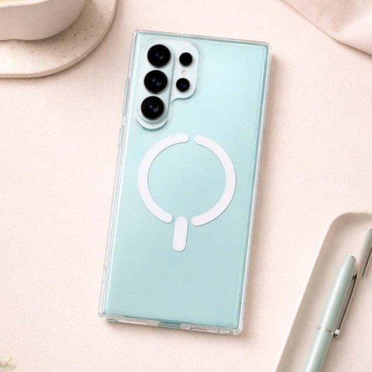 Funda para móvil La Casa de las Carcasas Transparente Compatible con Magsafe para Samsung Galaxy S26 Ultra