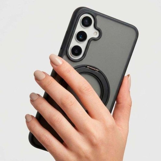 Funda Ring Compatible con Magsafe Negra para Samsung Galaxy S26 de La Casa de las Carcasas