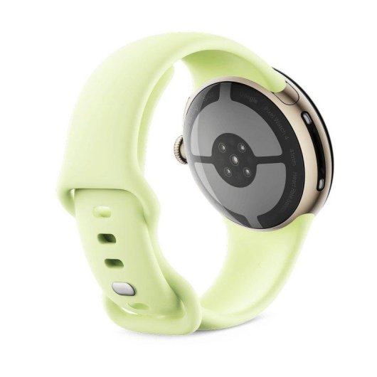 Google Pixel Watch 4 LTE 41mm Oro Champagne Cinturino Verde Lime S/L IP68 SpO2 Cardio