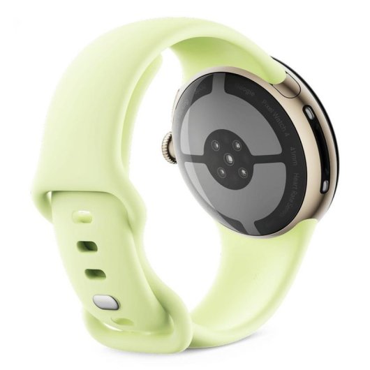Google Pixel Watch 4 LTE 41mm Oro Champagne Cinturino Verde Lime S/L IP68 SpO2 Cardio